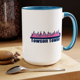 Towson Towne - Field Hockey - Two-Tone Coffee Mugs, 15oz