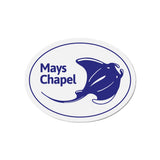 Manta Ray - Die-Cut Magnet (White)