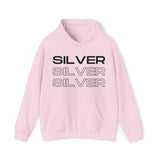 Silver Silver Silver - Hooded Sweatshirt (Mens)