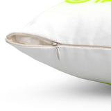 Coach! Coach! Coach! - Spun Polyester Square Pillow (White)