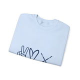 Peace Love Field Hockey - Unisex Heavy Blend™ Crewneck Sweatshirt