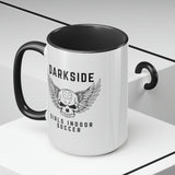 DarkSide - WingSkull - Two-Tone Coffee Mugs, 15oz