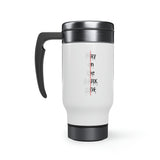 DarkSide - Play - Stainless Steel Travel Mug with Handle, 14oz (White)