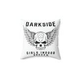 Darkside - WingSkull - Spun Polyester Square Pillow (White)