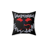 Navy Devils - Spun Polyester Square Pillow (Black)