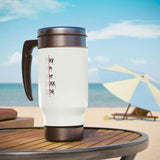 DarkSide - Play - Stainless Steel Travel Mug with Handle, 14oz (White)