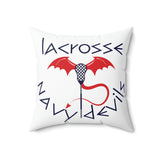 Navy Devils -  Spun Polyester Square Pillow (White)