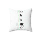 Darkside - Play - Spun Polyester Square Pillow (White)