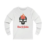 DarkSide - FlameSkull - Jersey Long Sleeve Tee (Mens)