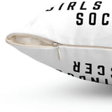 Darkside - WingSkull - Spun Polyester Square Pillow (White)