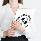 Mighty Blue Sharks Clipboard (White)
