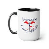 Navy Devils - Two-Tone Coffee Mugs, 15oz