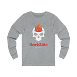 DarkSide - FlameSkull - Jersey Long Sleeve Tee (Mens)