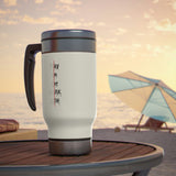 DarkSide - Play - Stainless Steel Travel Mug with Handle, 14oz (White)