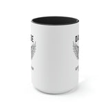 DarkSide - WingSkull - Two-Tone Coffee Mugs, 15oz