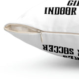 Darkside - RoseSkull- Spun Polyester Square Pillow (White)