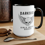 DarkSide - WingSkull - Two-Tone Coffee Mugs, 15oz