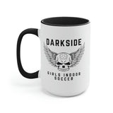 DarkSide - WingSkull - Two-Tone Coffee Mugs, 15oz