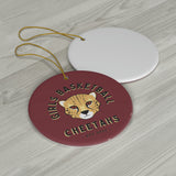 Cheetahs Girls Basketball Ceramic Ornament - Maroon