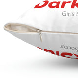 Darkside - FlameSkull- Spun Polyester Square Pillow (White)