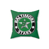 Baltimore Stars - Spun Polyester Square Pillow (White)