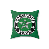 Baltimore Stars - Spun Polyester Square Pillow (White)