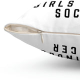 Darkside - WingSkull - Spun Polyester Square Pillow (White)