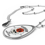 DarkSide - RoseSkull - Oval Necklace