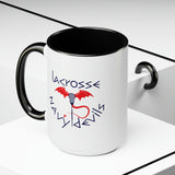 Navy Devils - Two-Tone Coffee Mugs, 15oz