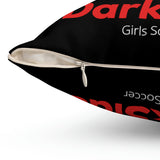 Darkside - FlameSkull- Spun Polyester Square Pillow (Black)