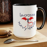 Navy Devils - Two-Tone Coffee Mugs, 15oz