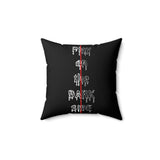 Darkside - Play - Spun Polyester Square Pillow(Black)