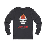 DarkSide - FlameSkull - Jersey Long Sleeve Tee (Mens)