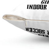 Darkside - RoseSkull- Spun Polyester Square Pillow (White)