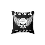 Darkside - WingSkull - Spun Polyester Square Pillow (Black)