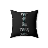Darkside - Play - Spun Polyester Square Pillow(Black)