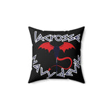 Navy Devils - Spun Polyester Square Pillow (Black)