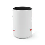 DarkSide - FlameSkull - Two-Tone Coffee Mugs, 15oz