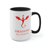 Dragons - Two-Tone Coffee Mugs, 15oz