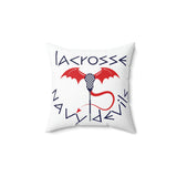 Navy Devils -  Spun Polyester Square Pillow (White)
