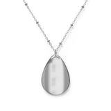 DarkSide - RoseSkull - Oval Necklace