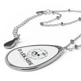 DarkSide - FlowerSkull - Oval Necklace