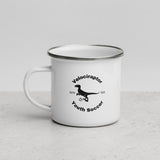 Velociraptors Enamel Mug 12oz (white)