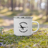 Velociraptors Enamel Mug 12oz (white)