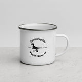 Velociraptors Enamel Mug 12oz (white)