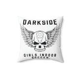 Darkside - WingSkull - Spun Polyester Square Pillow (White)