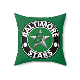 Baltimore Stars - Spun Polyester Square Pillow (White)