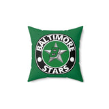Baltimore Stars - Spun Polyester Square Pillow (White)