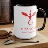 Dragons - Two-Tone Coffee Mugs, 15oz